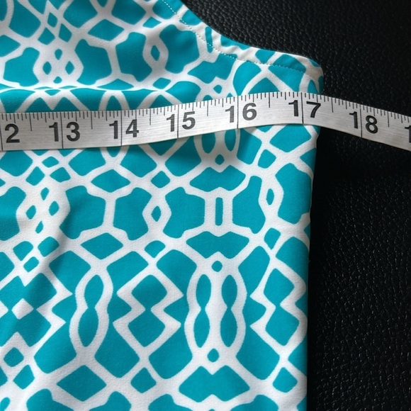 Jude Connally Lisa Blue Print Halter Dress Coastal Sun Summer Beach Spring Sz S - Picture 9 of 10